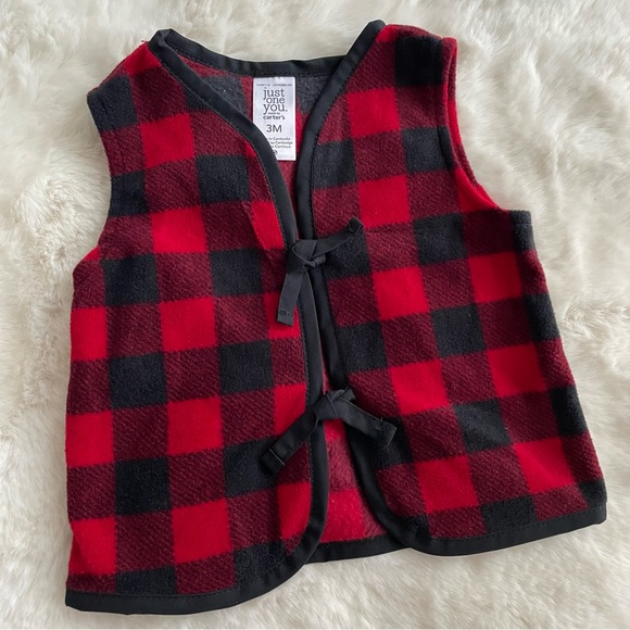 CARTER’S NWOT Baby Buffalo Check Vest 3 Months - Picture 9 of 9